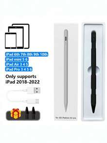 120mAh Capacity Stylus Pen With Palm Rejection And Tilt Sensitivity, Compatible With IPad 10 (10.9 Inch, 2022), Air 4/5/6/M4, A16 (11 Inch, 2025), Air 11/13 Inch (M3/M2), Pro 11/12.9 Inch - Multicolor - View 8