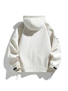 Women's Spring/Autumn Outdoor Hooded Jacket, Casual Fashion Minimalist Style - White - View 4