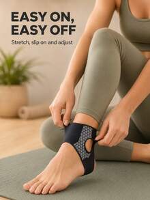 Ankle Yoga Support Brace | High Compression Fit, High Elasticity And Softness, Unisex, Ideal For Basketball, Running And Fitness Training - Perfect Choice For Sports Protective Gear - Multicolor - View 4