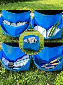 Gardening Apron Set With Storage Bag, Portable Large Capacity Design, Lightweight Wear-Resistant And Durable, Reinforced Stitching With Large Pockets, Ideal Choice For Outdoor Gardening - Multicolor - View 4