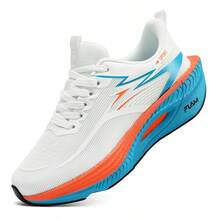 STARNOVO Men's Lightweight Professional Road Running Shoes, Training, Hiking, Trekking, Anti-Slip, Wear-Resistant - Orange-blue - View 6