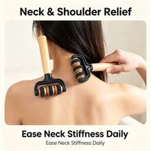Wooden Roller Massager Manual Massage Legs Arms Back Body Massage Handheld Roller Massage Stick - Multicolor - View 12