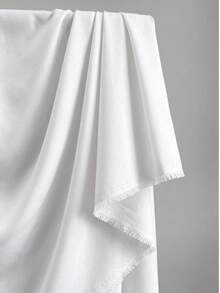 Solid White Smooth Lining Fabric, Soft Smooth Lightweight Garment Lining Material, Solid Color Inner Lining Cloth For Dress, Coat, Skirt, Garment Inner Layer And Handmade Sewing Projects, DIY Sewing Fabric - 1 - View 3