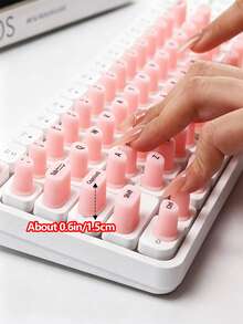1 Set Aksesori Tutup Tombol Keyboard Bluetooth Hitam, Cocok untuk Keyboard Mekanik atau Keyboard Standar; Stiker 3D yang Dirancang Khusus untuk Kuku Panjang - Alat Bantu Mengetik Universal untuk Kuku yang Terawat (Melindungi Kuku Panjang); Cocok untuk Laptop, Pelindung Keyboard, Headset Gaming Mikrofon, Aksesori Kantor - View 5