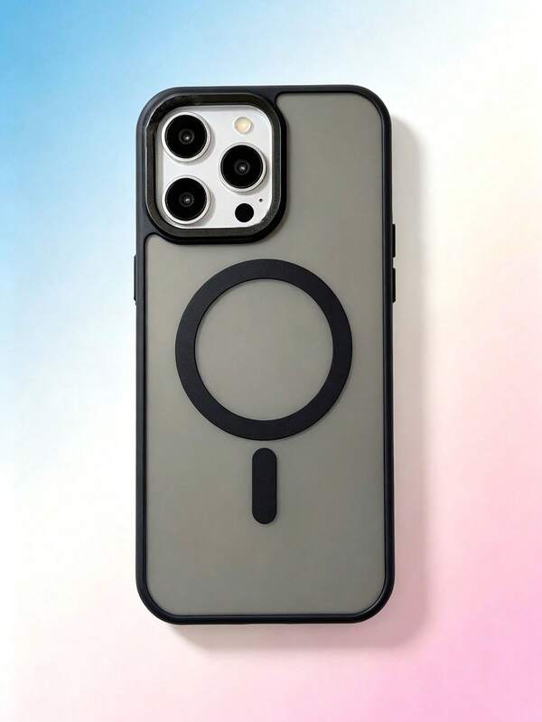 1 Stück Luxus Mattes kabelloses Ladegerät stoßfeste Handyhülle kompatibel mit Apple 17/16/15/14/13/12/11 Pro Max, mit halbtransparentem Panzer Schutzhülle
