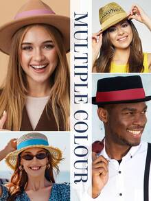 Custom Printed Hatband,Personalized Cowboy Hat Bands,Custom Hatband Text,Hatbands For Panama Hat (Only Suitable For Hats Made Of Stiff Materials) - Multicolor - View 7