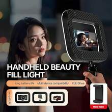 Lampu Ring Genggam Isi Ulang USB, Lampu Meja Pintar, Lampu Sorot, Lampu dan Kap Lampu, Lampu Fotografi Portabel untuk Streaming Langsung Ponsel, Lampu Selfie Meja, Kecerahan yang Dapat Diatur, Suhu Warna yang Dapat Diatur - 1 buah - View 2