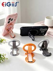 EIGIIS Magnetic Phone Ring Holder, Dual Ring Design, Compatible With IPhone 17/16/15/14/13/12, Multi-Functional Stand For Office, Gym, Kitchen And All Metal Surfaces, Finger Grip - Multicolor - View 3