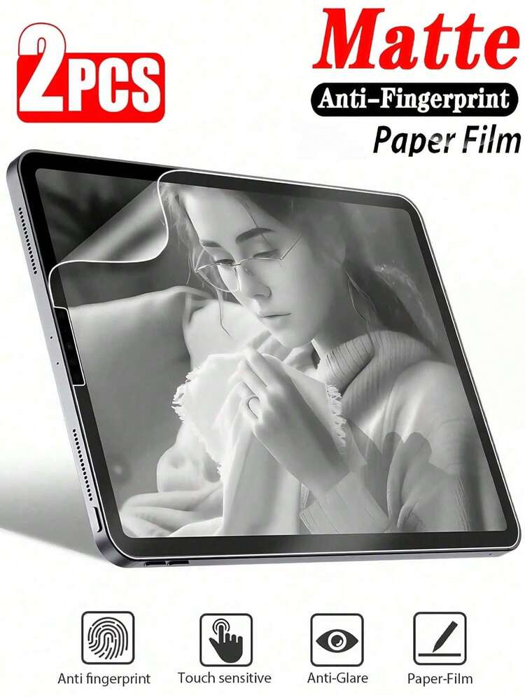 2片裝磨砂紙感螢幕保護貼 防眩光、防指紋、防刮，適用於 Galaxy Tab S9 S8 S7 S9FE S10+ S10 FE A9 A9+ S8+ S9+ S11 12.4吋 / 適用於 iPad Air Pro 11 13 5th/6th/7th/8th/9th/10th/11th 2025 2024 11吋 13吋 / 適用於小米 / 適用於華為 Matepad/榮耀 辦公繪圖書寫軟膜 - Matte - 查看 36