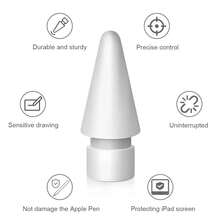 6pcs Replacement Pencil Tips With Storage Box, Compatible With Apple Pencil Pro, Fine Metal Tips For Apple Pencil 2nd Gen And 1st Gen/Apple Pencil USB-C, Wear-Resistant Precise Control Pen Tip Set, Birthday Holiday Gift Box Pen Accessories For Mother, Family, Friends - Multicolor - View 8