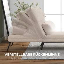 Silla Cama Plegable con Respaldo Ajustable, Color Gris Oscuro, Disponible en Sitio - Beige + Acero - Ver 8