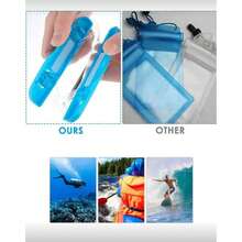 Transparent Waterproof Phone Pouch, Halter, Touchscreen Waterproof Bag, Floating Waterproof Bag, Underwater Touchscreen, High-Definition Photography, Strong Sealed Waterproof Bag, Swimming Underwater Photography Phone Case, Hot Spring Rafting Photography Device, Diving Waterproof Phone Bag, Beach Water Play Phone Waterproof Accessory, Portable And Convenient, Swimming, Diving, Snorkeling, Rafting, Beach, Pool, Summer Vacation, Island Trip, Kayaking, Water Park, Outdoor Sports, Rainy Day - Multicolor - View 2