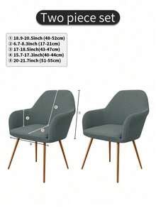 Solid Color New Curved Flannel Fleece High Stretch Full Coverage Chair Slipcover, Dustproof Decorative Furniture Protector, Universal Chair Cover For Hotel, Living Room, Study, Dining Room Daily Indoor Decoration - Multicolor - View 16