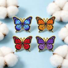 Colorful Monarch Butterfly Lapel Enamel Pins And Brooches Badge Pins For Backpacks Bags Backpack Cool Decoration Friend For Gifts - Multicolor - View 8