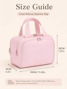 Multi-Functional Extra Large Capacity 4-Compartment Makeup Bag, Portable Travel Cosmetic Organizer Bag That Fits In Suitcase - 4-opening Makeup Organizer Bag - View 12