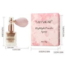 SAM SUGAR Fine Shimmer Brightening Contour Highlighter Powder, Riasan Panggung Tahan Keringat dan Tahan Lama, Semprotan Tubuh Berkilau - MultiWarna - View 12