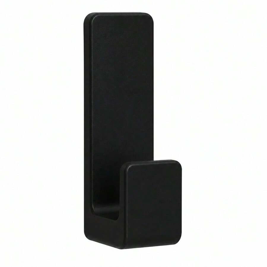 Gancho Adesivo para Parede - Suporte Resistente para Toalhas de Banheiro e Cozinha Sem furo - preto - Visão 1