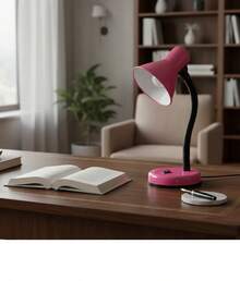 -Style Desk Lamp With Flexible Arm For Reading Or Tasks - US A Type Plug(110-127V) - View 5