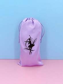 1pc Dance Shoe Storage Bag, Ballet Organizer Bag, Satin Ballet Shoe Bag, Dance Shoe Bag, Ballet Accessories, Girls Ballet Gear - Multicolor - View 11