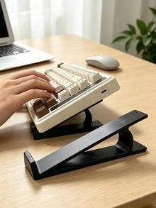 1/2/4/6pcs/Set Minimalist Keyboard Stand, Ergonomic Tilt Angle, Effectively Reduces Hand Fatigue, Sturdy And Stable, Suitable For Remote Workers And Students, Durable Keyboard Holder, Keyboard Stand/Keyboard Riser, Room Decor, Office Desk Accessory - Multicolor - View 2