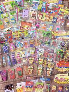 Waterproof Cute Retro Anime Snack Stickers, Aesthetic Decorations Suitable For Scrapbooking, DIY, Stationery, And School Supplies - Multicolor - View 6
