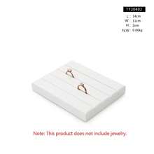 Oirlv Luxury Jewelry Display Stand PU Leather With Glossy Finish For Rings, Earrings, Necklaces, And Other Jewelry Display Props - White - View 7