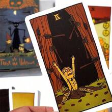 1pc Fate Card Fortune Telling Game Style Unknown Cards For Halloween Party And Gathering Games - Dark Green - View 1