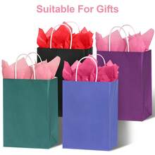 48Pcs/96Pcs Pink Tissue Paper, 20 X 20 Inch Gift Wrapping Tissue Paper Bulk, Decorative Paper For Gift Bags, Weddings, Parties, DIY Crafts And Decorations - 4-colors - View 4