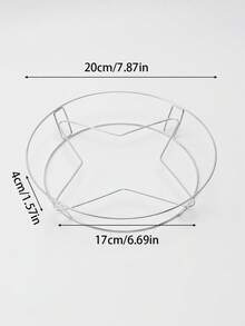 1pc Stainless Steel Pot Rack, Round Five-Point Support Steamer Rack, Multi-Purpose Heat-Resistant Pot Rack, Steaming Buns And Vegetables Household Kitchen Storage Rack, Thickened Heat-Insulating Anti-Scald Storage Steamer Rack - View 2