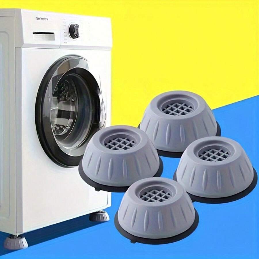 吸震洗衣機墊片,增高防滑塑料墊,家用電器減噪,適用於居家與浴室使用,隨機配色,耐用底座 - 多色 - 查看 1