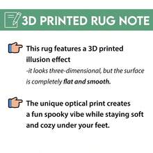 Library Books Round Rug 3D Optical Illusion Reading Room Carpet Readers - White - View 5