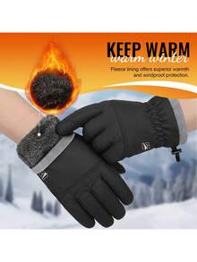 Ski Gloves, Warm And Breathable Snow Gloves, Touchscreen Compatible, Suitable For Outdoor Sports - Skiing - Cycling - Running - Driving - Winter Warm Gloves - Ski Gloves - View 3