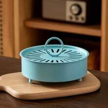 1pc Exquisite Mosquito Coil Holder With Lid, Fire-Resistant Incense Burner, Suitable For Indoor And Outdoor Home Use, Decorative Aromatherapy Burner With Ash Tray, Stable Base, Elegant Design, Suitable For Bedroom, Patio, Camping, Travel And Daily Home Decor - Multiple Styles - View 12