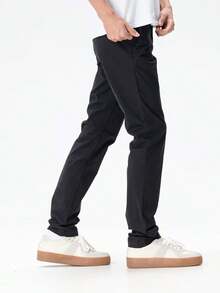 Timberland New Outdoor Sports Business Casual Stretch Men's Long Pants - Black - View 5