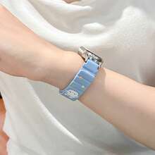Multifunctional Watch Band, Elegant And Exquisite, Compact Design. Asymmetrical Cute Pet Cartoon Paradise Silicone Watch Band Design, Compatible With Xiaomi Band 10/9/8 Series Models. Quick Release Buckle Design, Supports NFC Version Sharing, Couple Band Accessory - Multicolor - View 7