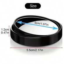 2pcs Car Oval Blind Spot Mirror, Universal Front-Mount Flat Wide-Angle Adjustable Side Rearview Mirror, Suitable For Multiple Car Models - Blind Spot Mirror - View 3