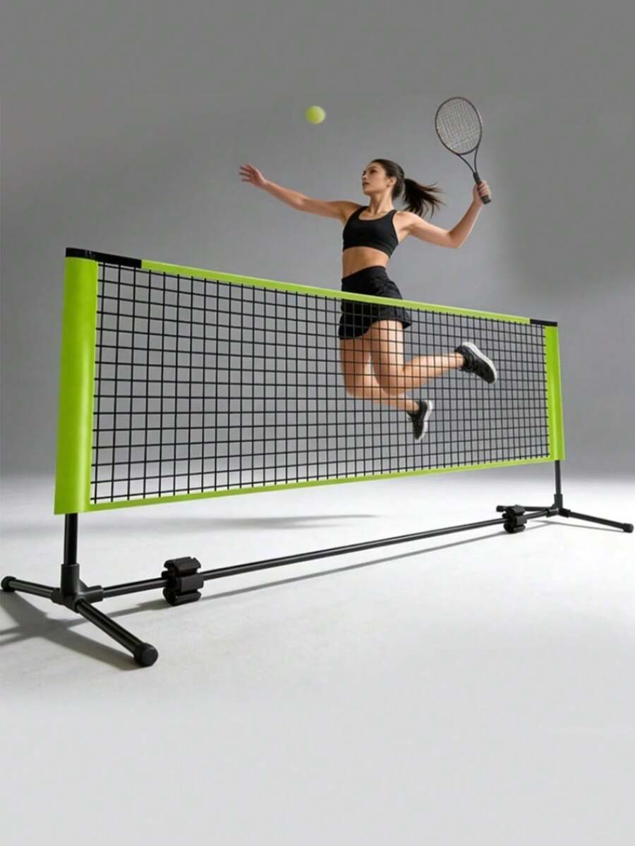1pc Portable Standard Badminton Net, Foldable Indoor Mobile Net For Competition And Outdoor Blocking (Note: Net Only, Frame Not Included) - Multicolor - View 1