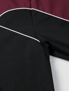 Men's Full Zip Hooded Casual Jacket, Long Sleeve Outerwear For Daily Jogging, Travel, Commuting, Outdoor Walking, Versatile Multi-Occasion Wear - Black - View 6