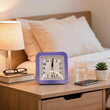 Unisex Estilo Práctico para Dormitorio y Oficina Reloj de Mesa - Púrpura - Ver 5