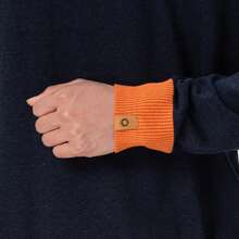 Timberland Atasan Pullover Lengan Panjang Kasual Olahraga Pria Model Baru, Longgar, Bernapas - Biru Tua/Oranye - View 5