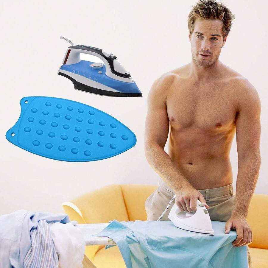 Silicone Non-Slip Ironing Pad, Suitable For Ironing Board, Heat Resistant, Steam-Proof, Compact And Portable, Home Kitchen Mat - A - View 1