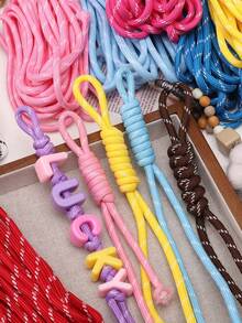 5m Colorful Nylon Braided Rope 5mm, Multi-Purpose Paracord, Durable Woven Rope Suitable For DIY Keychain, Pendant, Phone Strap, Belt Paracord Rope - Colored Rope - View 8
