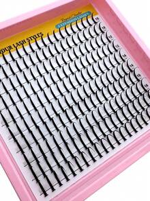 New 200pcs Pointed False Eyelashes, Cartoon Style Extended Eyelash Set 10-18mm, Anime Style Extended Eyelash Set, Individual Pointed Eyelash Set, D Curl Fairy Eyelash Set - D - View 6