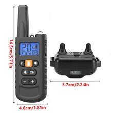 Dog Shock Collar With Remote Control, 3300FT Rechargeable Waterproof Shock Collar For Dogs With 3 Training Modes, Adjustable For Small Medium Large Dogs (8-120 Lbs) - Black - View 2