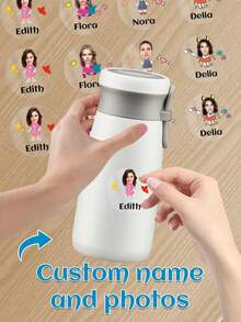 60 piezas Pegatinas transparentes personalizadas con nombre & foto - 25 estilos, Pegatinas transparentes impermeables personalizadas con etiquetas de nombre para jóvenes - Multicolor - Ver 29