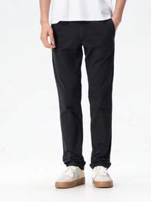 Timberland New Outdoor Sports Business Casual Stretch Men's Long Pants - Black - View 7