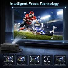 Proyektor Portabel, Mendukung 1080P, Koneksi USB, Kontrol Jarak Jauh - Kompatibel dengan Smartphone, Tablet, Laptop, TV Stick, dan USB Drive, Pemasangan di Meja, Kontrol Tombol, Input HDTV, Resolusi Asli 720P (Tanpa Bluetooth, Tanpa WiFi) - Hitam - View 3