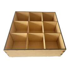 Trimplot Laser 30x30 Organizer Box, 9 Compartments. MDF, Stickers, Cards, Sweets. - View 5