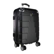 Maleta Rígida de Viaje Equipaje de Cabina con Candado de Seguriad, 4 Ruedas Giratorias Desmontables, Esquineros Antigolpes, Maleta Carry On Amplio Espacio - Negro - Ver 1