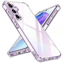 透明防摔 TPU 手機殼，具備防震保護，超薄手機殼，相容 Galaxy A17 A07 A56 A36 A26 A16 A55 A25 A35 A15 A05 A57 A37 A27 S25 FE S26 Ultra S24 S23 S22 S21 Plus，相容 Galaxy S25 S24 S23 S22 S21 S20，相容 12 13C 10 Note 10S Note 14 Pro+ Note 8，相容 P30，手機殼 - 無色 - 查看 8
